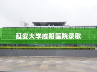 延安大学咸阳医院录取，医学梦想启航的殿堂