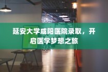 延安大学咸阳医院录取，医学梦想启航之旅