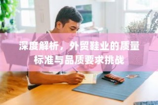深度解析，外贸鞋业的质量标准与品质挑战探讨