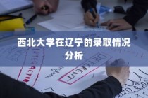 西北大学在辽宁录取情况深度解析