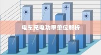 电车充电功率单位解析