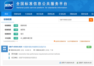 全国首部车载激光雷达国标落地，禾赛引领行业变革，影响深远