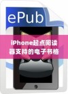 iPhone起点阅读器支持的电子书格式及其优势