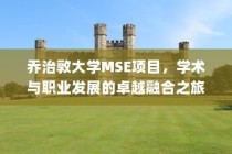 乔治敦大学MSE项目，学术与职业发展的卓越融合之路