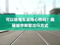 骑电车前往海心桥，揭秘城市新型出行途径