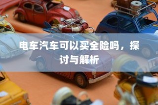 电车汽车全险探讨与解析