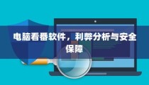 电脑看番软件的利弊分析与安全保障探讨