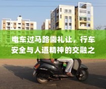 电车过马路需礼让，行车安全与人道精神的交融之道