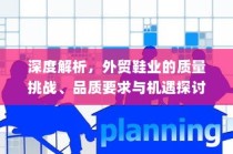 外贸鞋业质量挑战、品质要求与机遇深度探讨