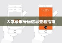 大学录取号码信息查询攻略