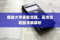 揭秘大学录取流程，高清流程图全面解读