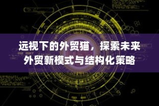 未来外贸新模式与结构化策略的猫视探索