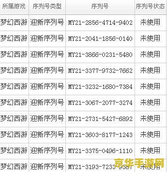 梦幻西游幸运序列号 梦幻西游幸运序列号：解锁专属福利，畅游三界新篇章