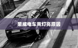 荣威电车黄灯亮原因解析及解决方法