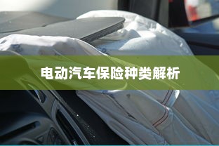 电动汽车保险种类解析与全险购买指南
