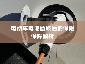 电动车电池磕破后的保险保障解析