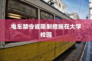 关于校园交通模式的探索与思考，哪些大学禁止电车进入？