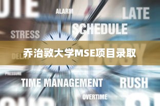 乔治敦大学MSE项目录取，精英教育的机遇与挑战探索
