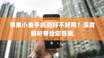 苹果小麦手机壳好不好用？深度解析带给您答案