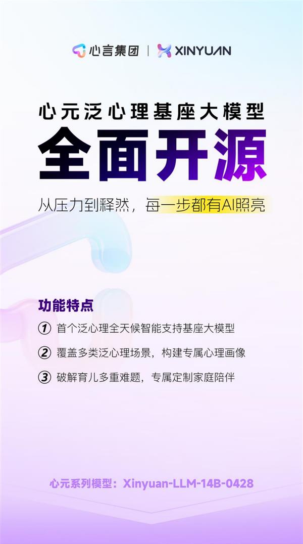 泛心理领域首个基座模型心元携手Qwen3全面开源宣布，开启心理智能新纪元  第1张