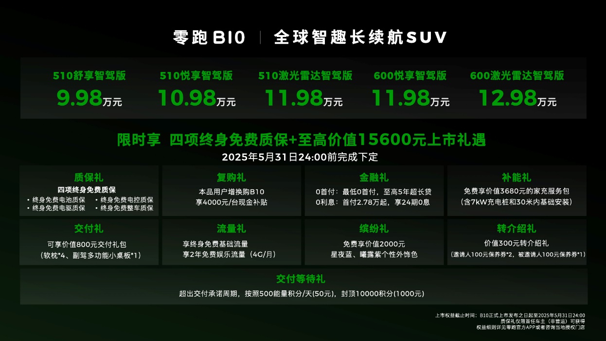 零跑B10搭载DeepSeek与通义千问双模型正式上市，智能新纪元双脑共舞时代开启  第2张