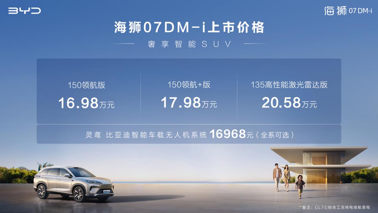 比亚迪海狮07DM-i重塑家庭出行价值，起售价亲民开启新篇章  第1张